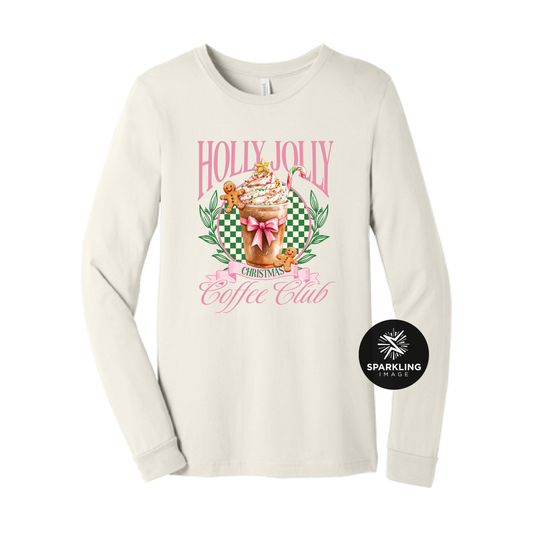 Holly Jolly Coffee - Long Sleeve Tee