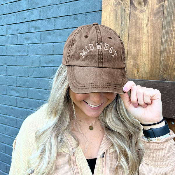 BROWN MIDWEST HAT