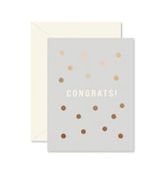 Congrats Copper Dots - Card