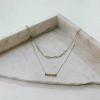 Layered Mini Mama Necklace