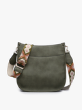 Chloe Crossbody with Guitar Strap: Olive