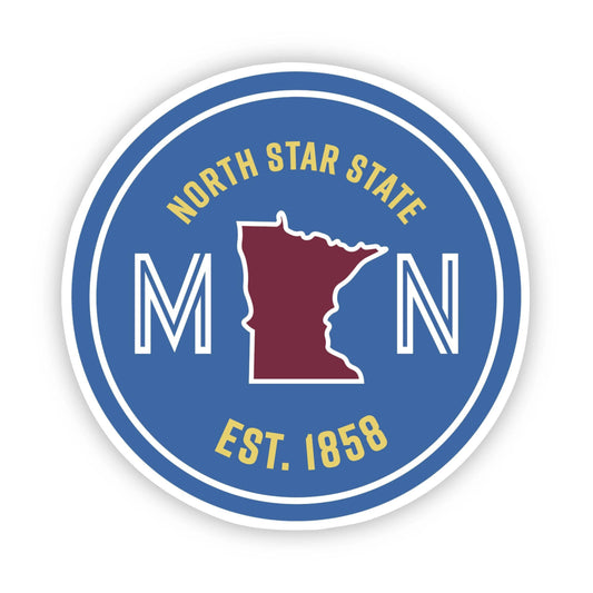 North Star State Minnesota Sticker