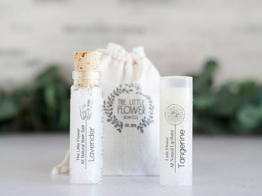 Mini Spa Gift Set with Bath Salt Vial