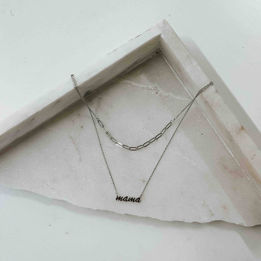 Layered Mini Mama Necklace