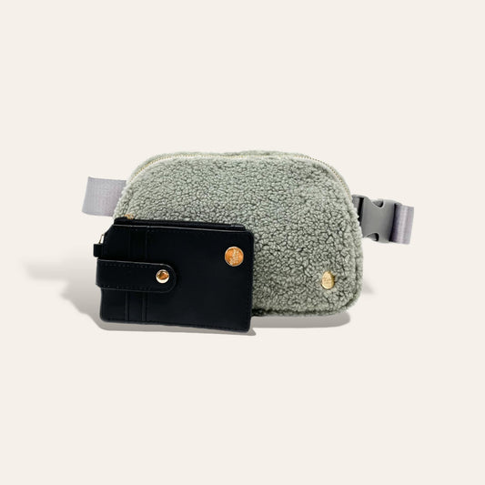 COZY All You Need Belt Bag + Keychain Wallet - Cozy Grey