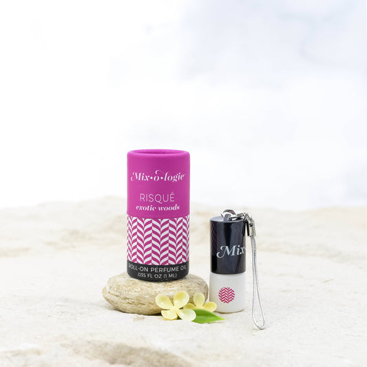 Risqué (exotic woods) Mini Roll-On Perfume Keychain (1 mL)