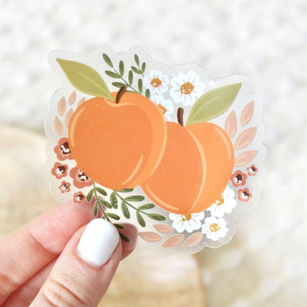 Peaches Sticker - Clear