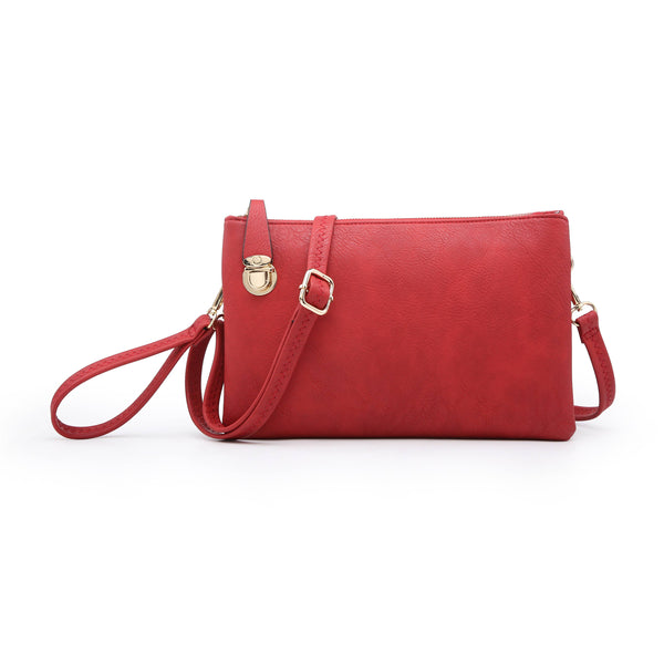 Sarah Crossbody/Clutch w/ Top Zip & Lock Closure