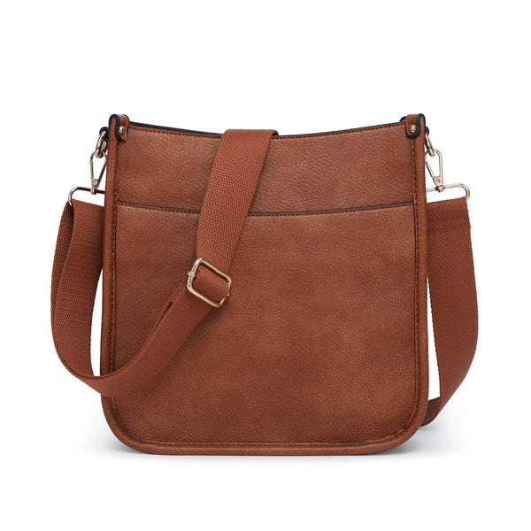 Brown Posie Crossbody w/ Removable Strap