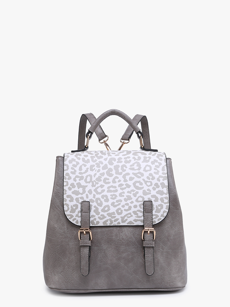 Cheetah Convertible Backpack w/ Flapover