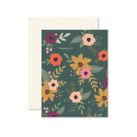 Floral Thank You Card