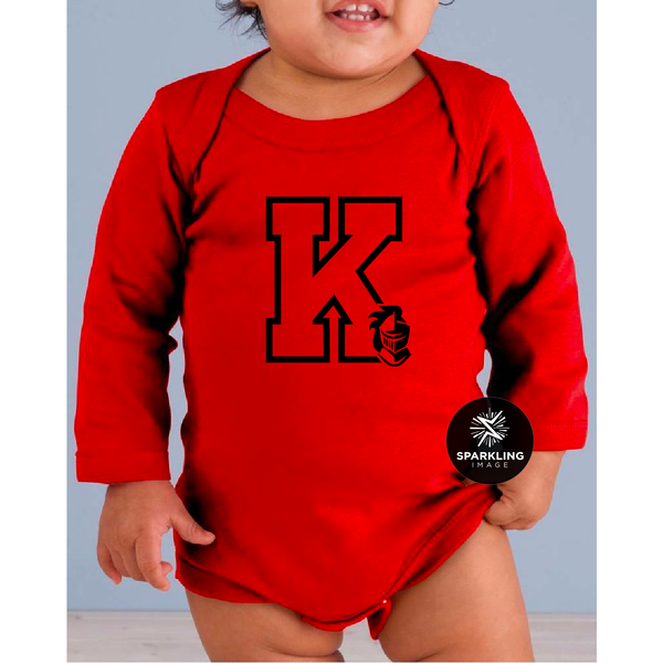 Red Knights "K" Onesie