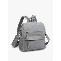 Suede Convertible Backpack Purse