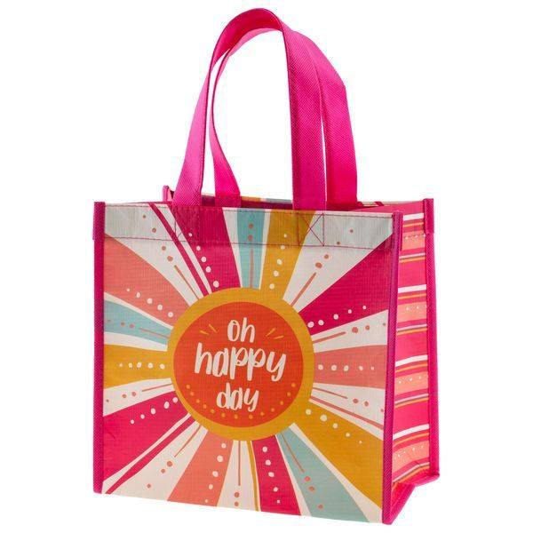 RECYCLED MEDIUM GIFT BAG - OH HAPPY DAY