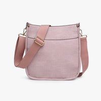 Cool Pink Posie Crossbody w/ Removable Strap