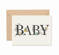 Baby Floral Card