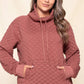 QUILTED PULL-OVER - MAUVE