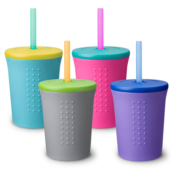 Silicone Kids Cup - with Straw Lid