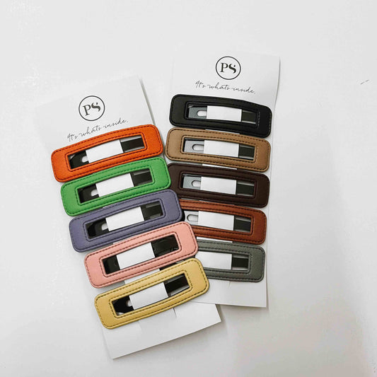 Lightly Leathered Clip Set