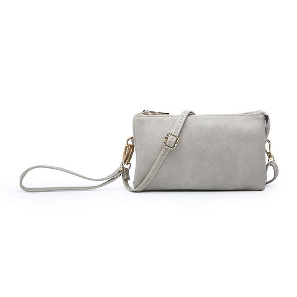 Riley Crossbody/Wristlet - Lt Grey